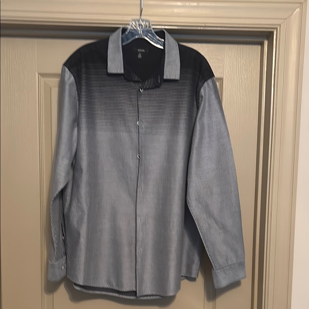 Haggar Black and Gray Lightweight Shirt Jacket